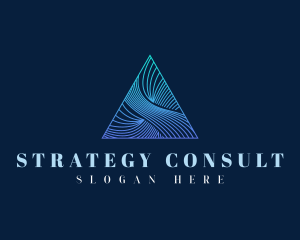 Elegant Pyramid Triangle logo design