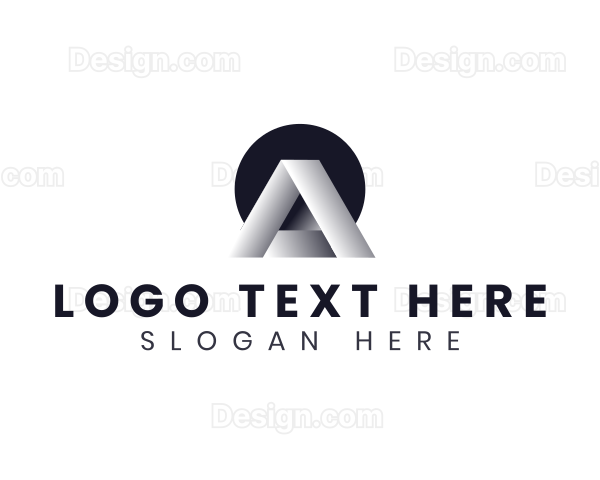 Geometric Minimalist Letter A Logo