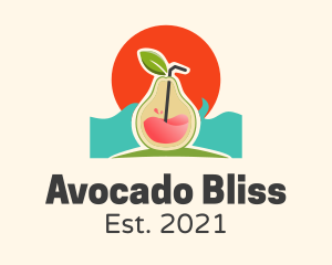 Tropical Avocado Juice  logo design