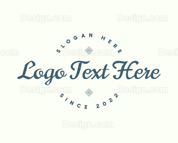 Elegant Cursive Branding Logo