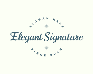 Elegant Cursive Branding logo design