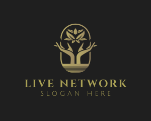 Hand Lotus Yoga logo