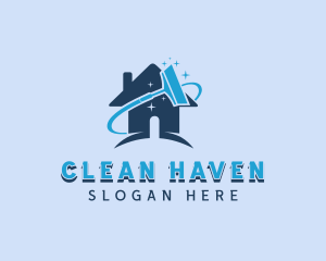 Squeegee Clean Housekeeping logo design