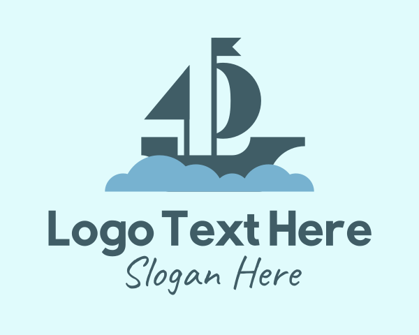 Sail Boat Cloud logo