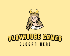 Woman Goddess Gaming logo design