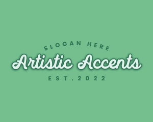 Generic Green Cursive logo design