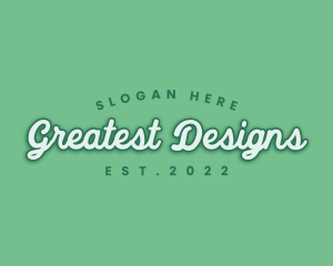 Generic Green Cursive logo design