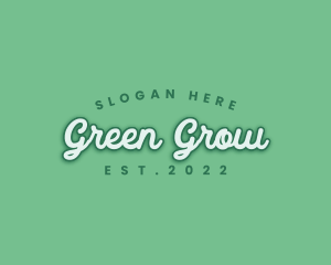 Generic Green Cursive logo design