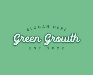 Generic Green Cursive logo design