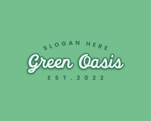 Generic Green Cursive logo design