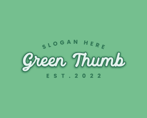 Generic Green Cursive logo design