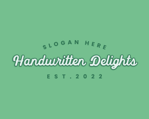 Generic Green Cursive logo design