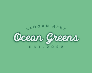 Generic Green Cursive logo design