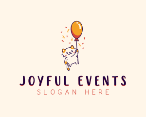 Cat Party Balloon logo