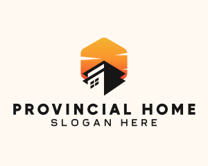 Home Roofing Property logo design