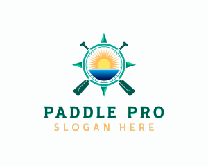 Oar Paddle Boat Compass logo