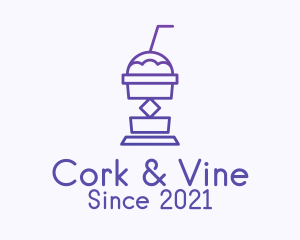 Purple Beverage Cooler  logo design