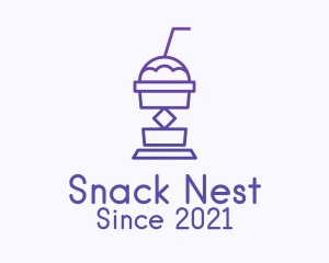 Purple Beverage Cooler  logo design