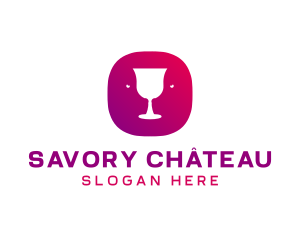 Wine Glass Winery logo design