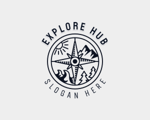 Mountain Exploration Tour logo design