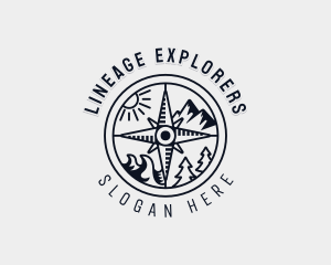 Mountain Exploration Tour logo design