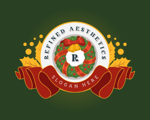 Christmas Wreath Decoration logo