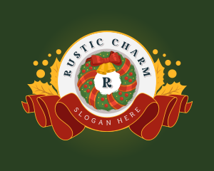Christmas Wreath Decoration logo