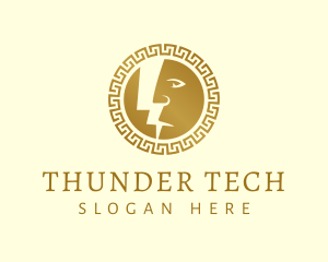 Gold Thunder Mythology logo design