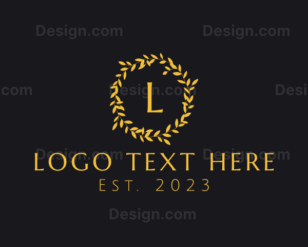 Elegant Luxury Wreath Logo