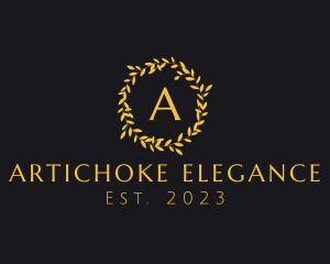 Elegant Luxury Wreath logo design