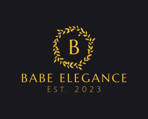 Elegant Luxury Wreath logo design