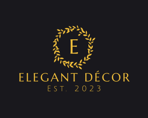 Elegant Luxury Wreath logo design