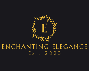 Elegant Luxury Wreath logo design