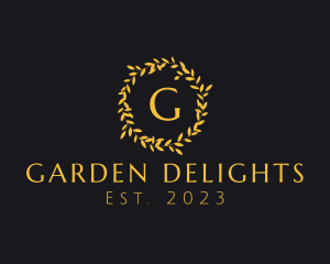 Elegant Luxury Wreath logo design