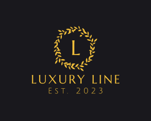 Elegant Luxury Wreath logo design