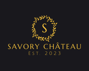 Elegant Luxury Wreath logo design