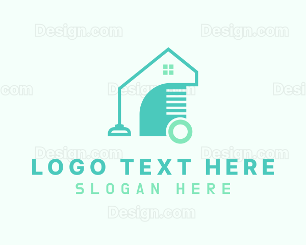 House Vacuum Cleaning Logo