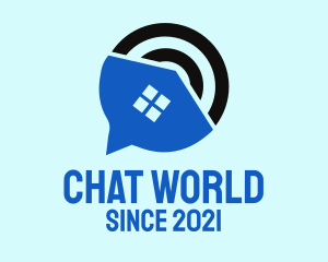 House Chat Signal logo design