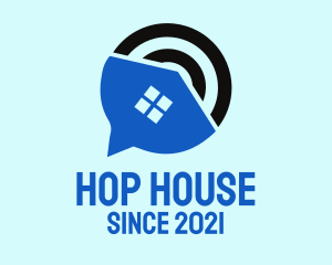 House Chat Signal logo design