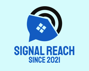 House Chat Signal logo design