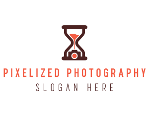 Hourglass Photography Timer logo design