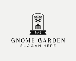 Garden Rake Lawn Care logo design