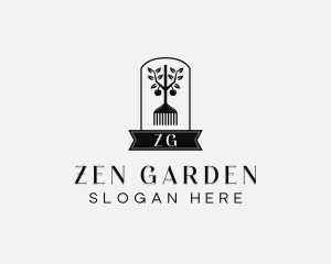 Garden Rake Lawn Care logo design