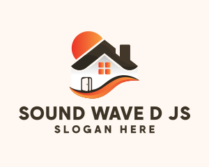 Wave House Real Estate logo design