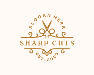 Elegant Scissors Boutique logo design