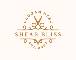 Elegant Scissors Boutique logo design