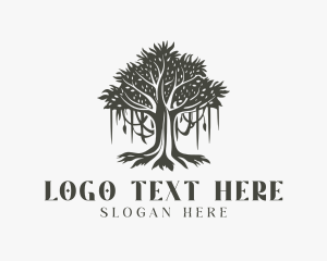 Holistic Banyan Tree Nature logo