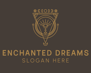 Eye Enchantment Spell logo design