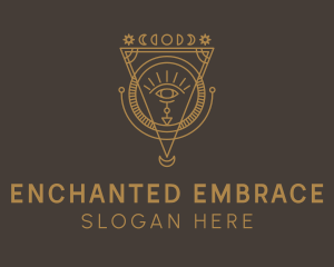 Eye Enchantment Spell logo design