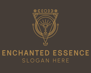 Eye Enchantment Spell logo design